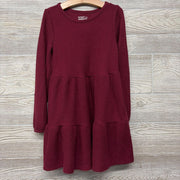 LS Waffle Knit Tiered Dress 6-7