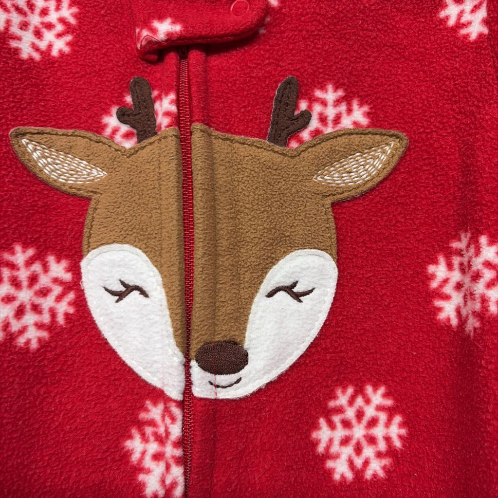 Blanket Sleeper Snowflakes Reindeer 18M