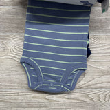 NEW 5 Pk Bodysuits Dinosaurs Stripes Dino-mite Little Dude NB