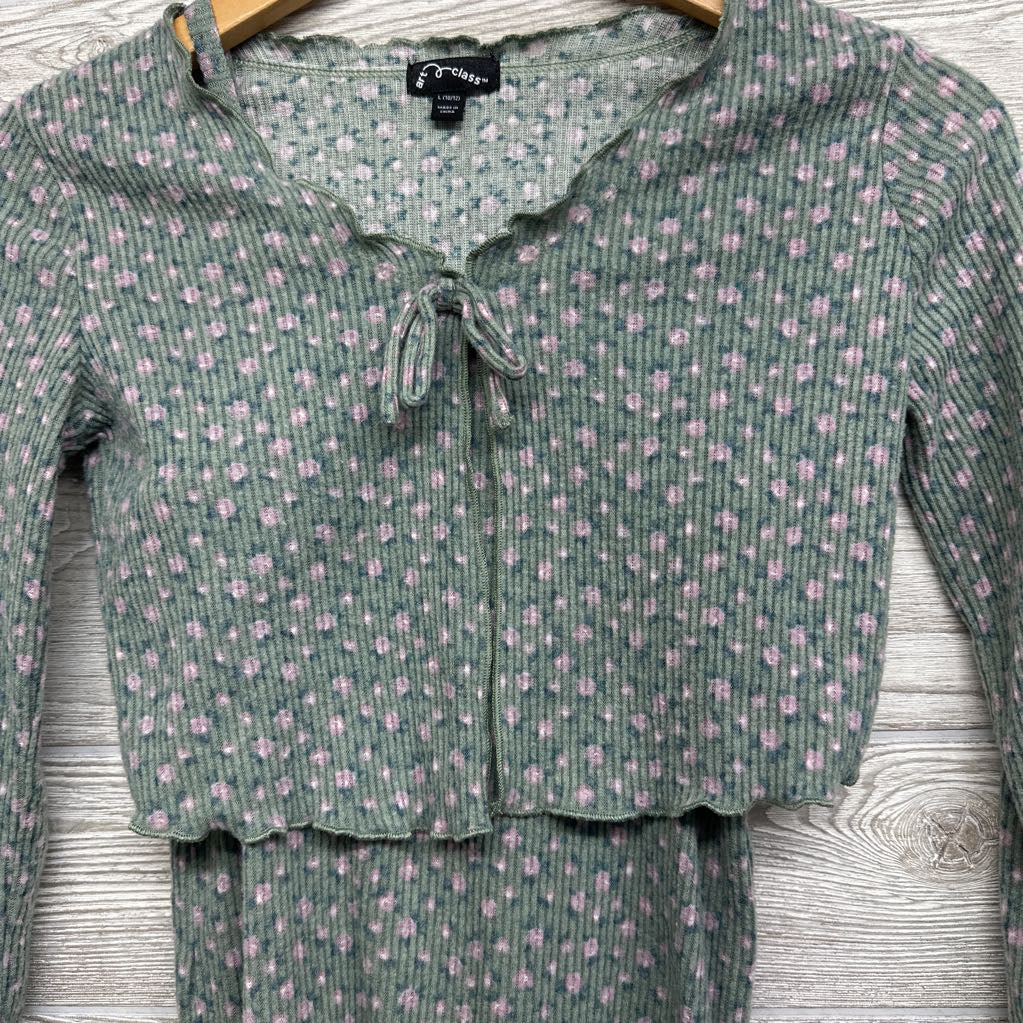 Ribbed Tank Dress & LS Wrap Flowers 10-12