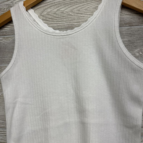 Pointelle Tank Top Scallop Trim 10-12