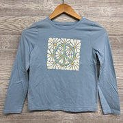 LS Shirt Glitter Peace Flowers 8