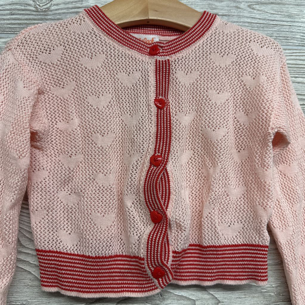 Pointelle Cardigan Hearts 3T
