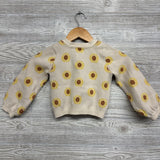 Knit Cardigan Flowers 4T