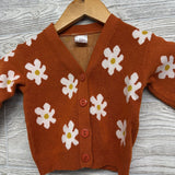Knit Cardigan Flowers 18-24M