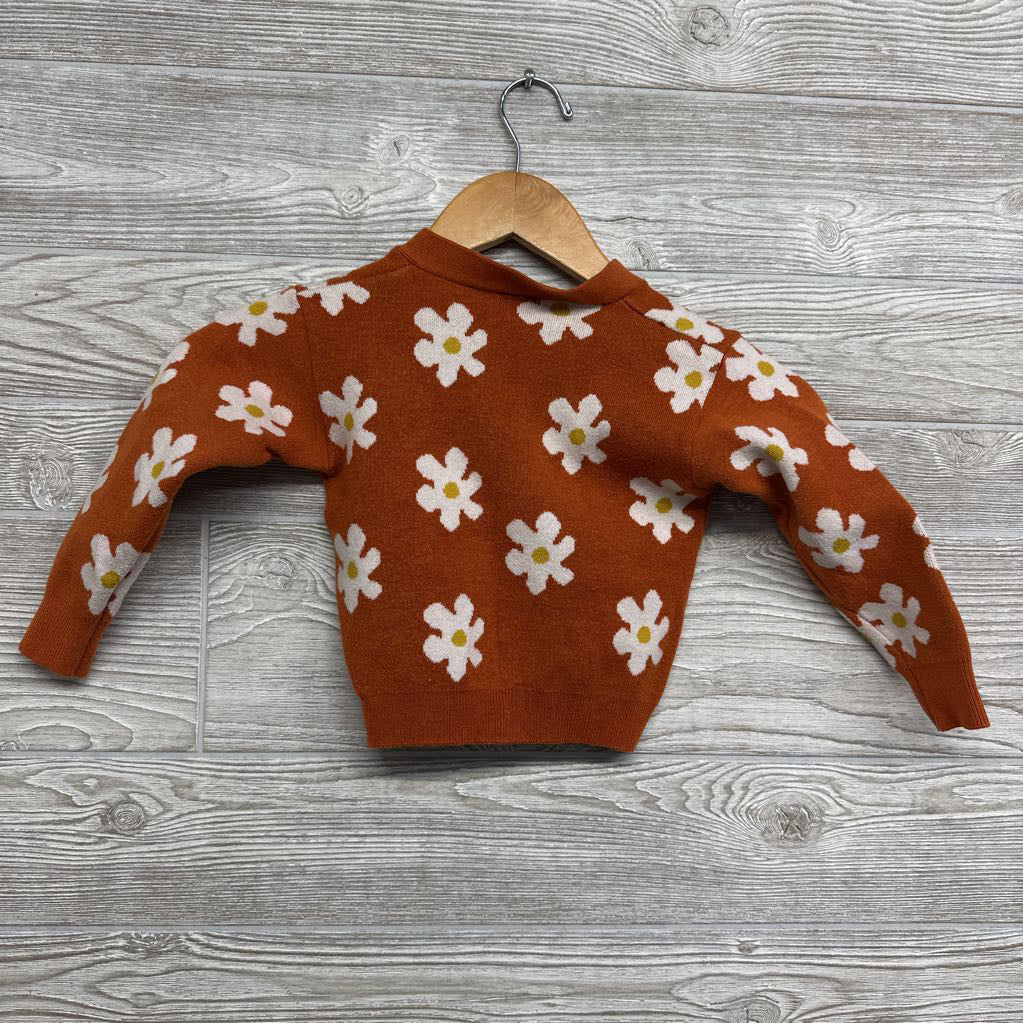 Knit Cardigan Flowers 18-24M