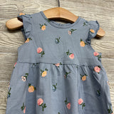 Flutter Sleeve Dress Flowers 9M