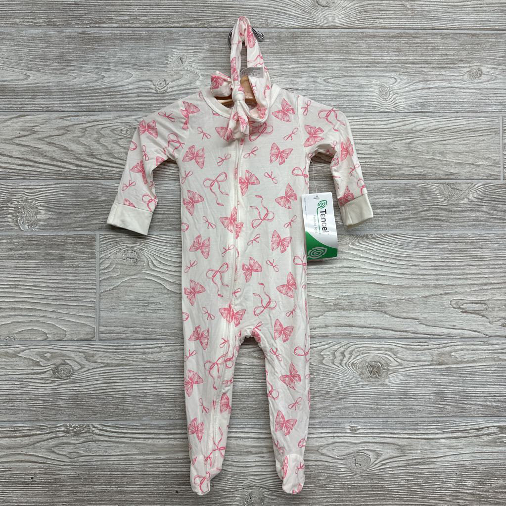 NEW Bamboo Sleeper W/ Headwrap Bows 3-6M