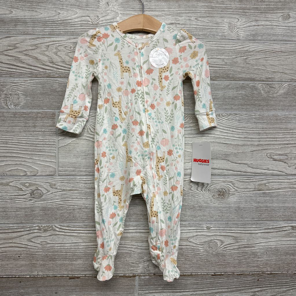 NEW Bamboo Sleeper Giraffes Flowers 6M