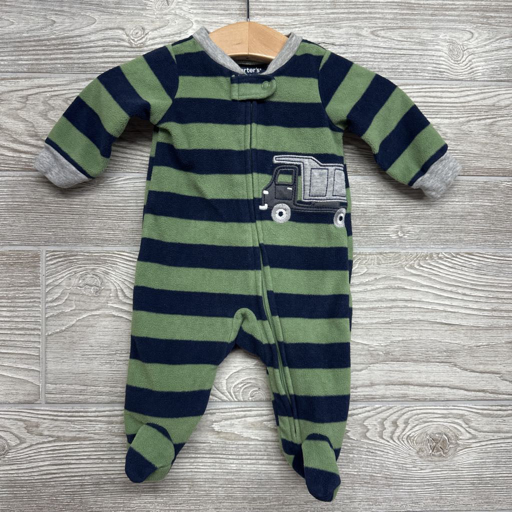 Blanket Sleeper Stripes Dump Truck NB