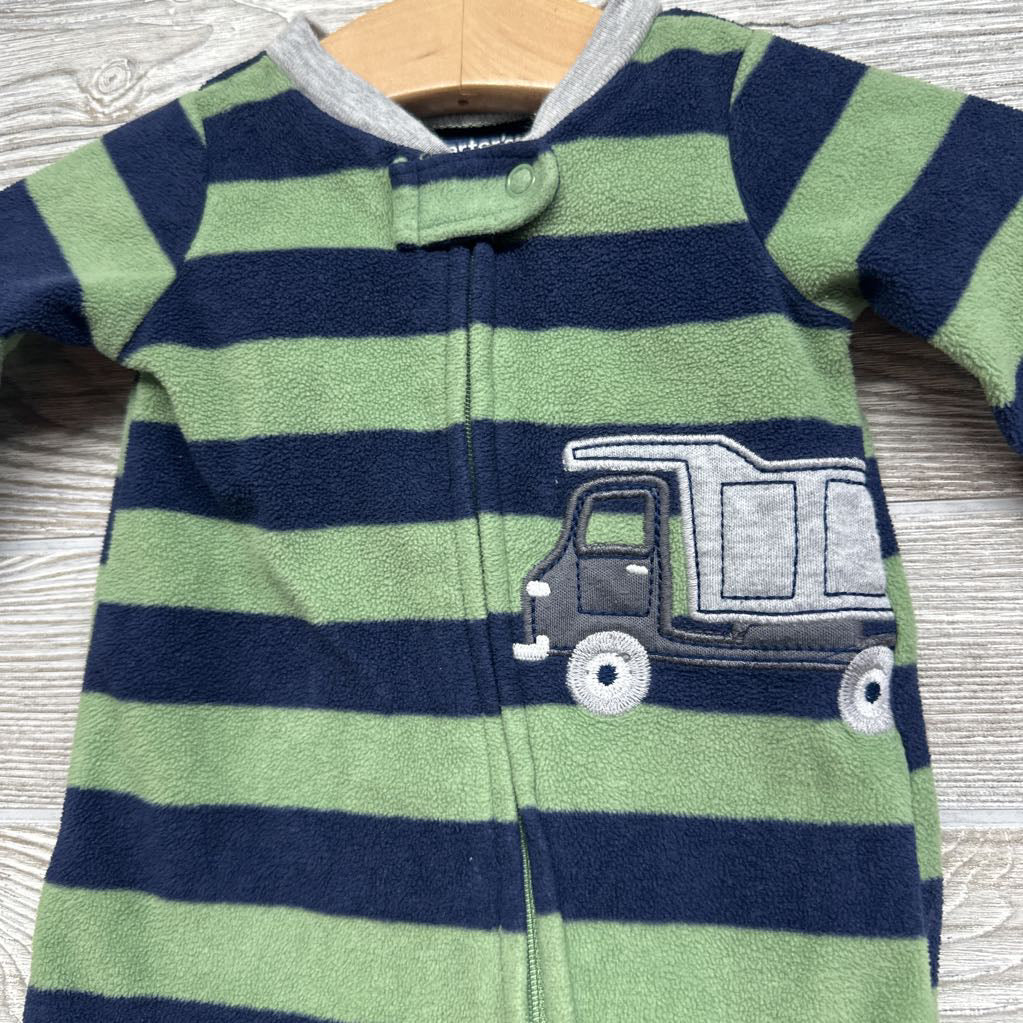 Blanket Sleeper Stripes Dump Truck NB