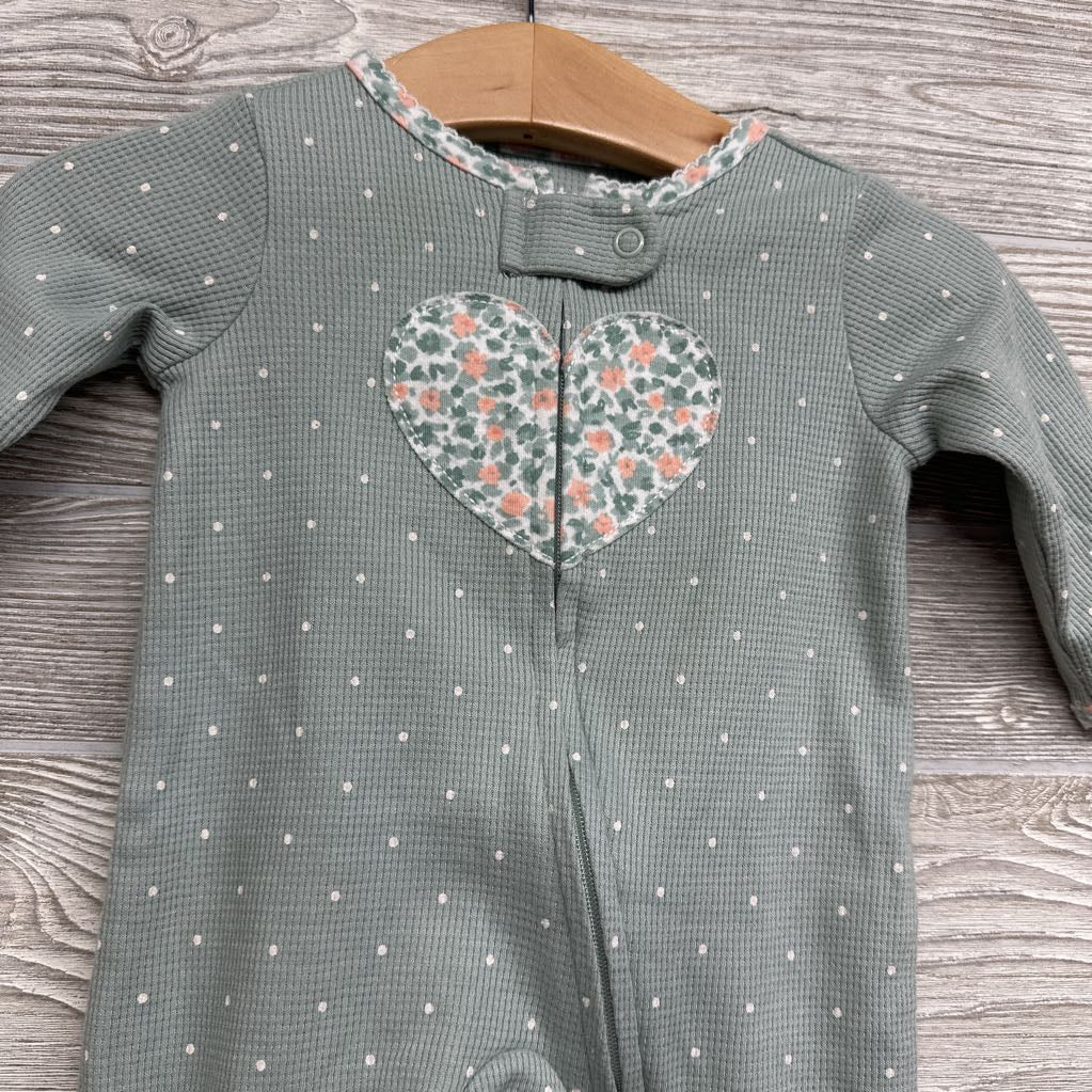 Waffle Knit Sleeper Dots Flower Heart 3M