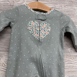 Waffle Knit Sleeper Dots Flower Heart 3M
