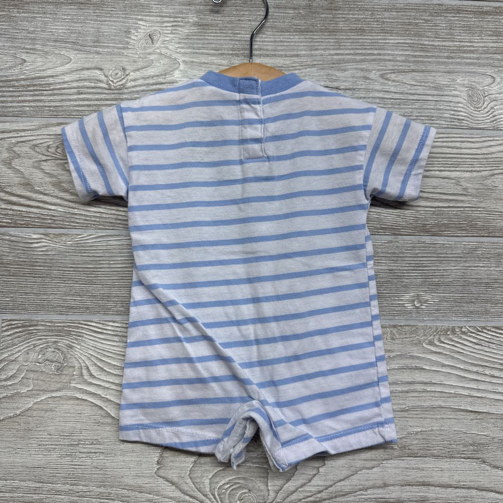 Shorty Romper Stripes Swoosh NB