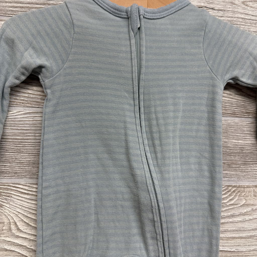 Bamboo Footless Sleeper Stripes NB