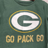 Shirt Green Bay Packers Go Pack Go 6-6X