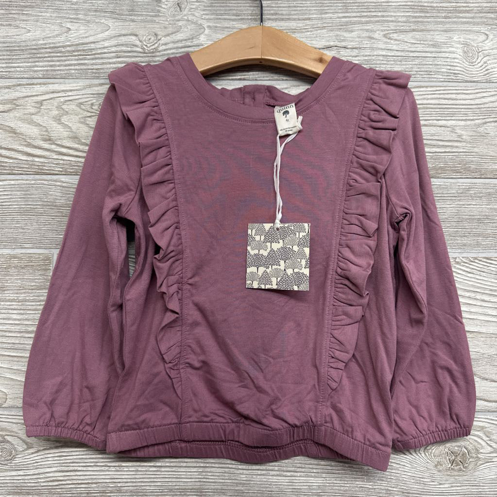 NEW LS Bamboo Ruffle Shirt 4T