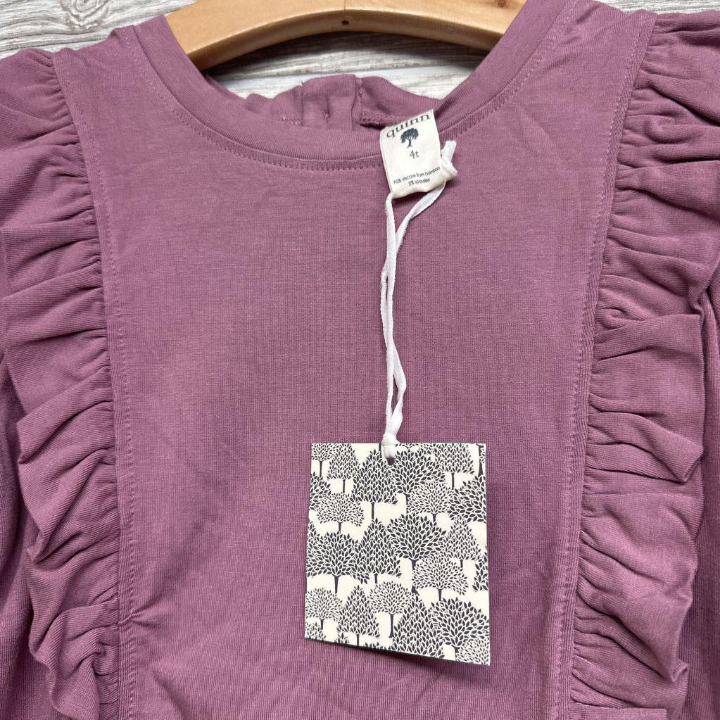 NEW LS Bamboo Ruffle Shirt 4T