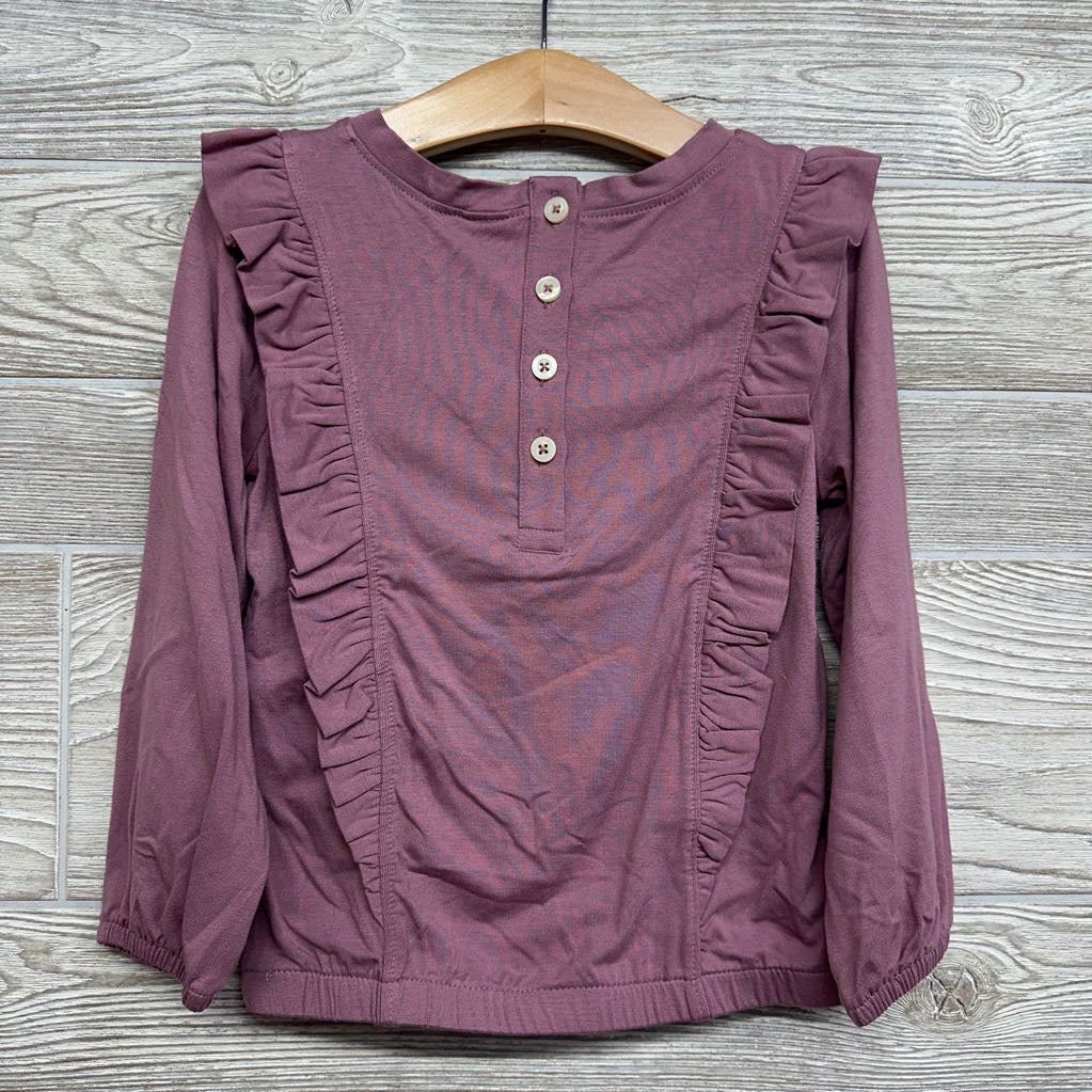 NEW LS Bamboo Ruffle Shirt 4T