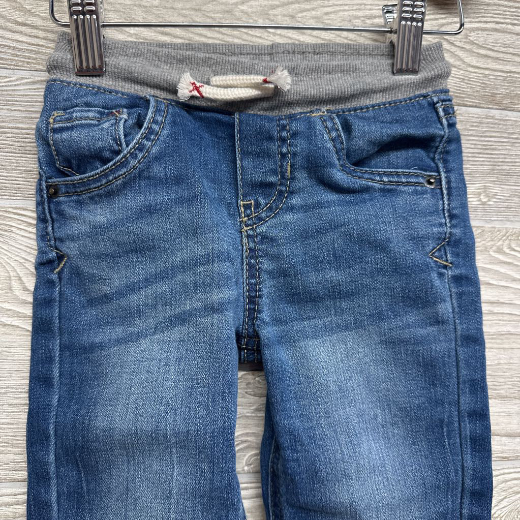Pull On Drawstring Straight Jeans 18M
