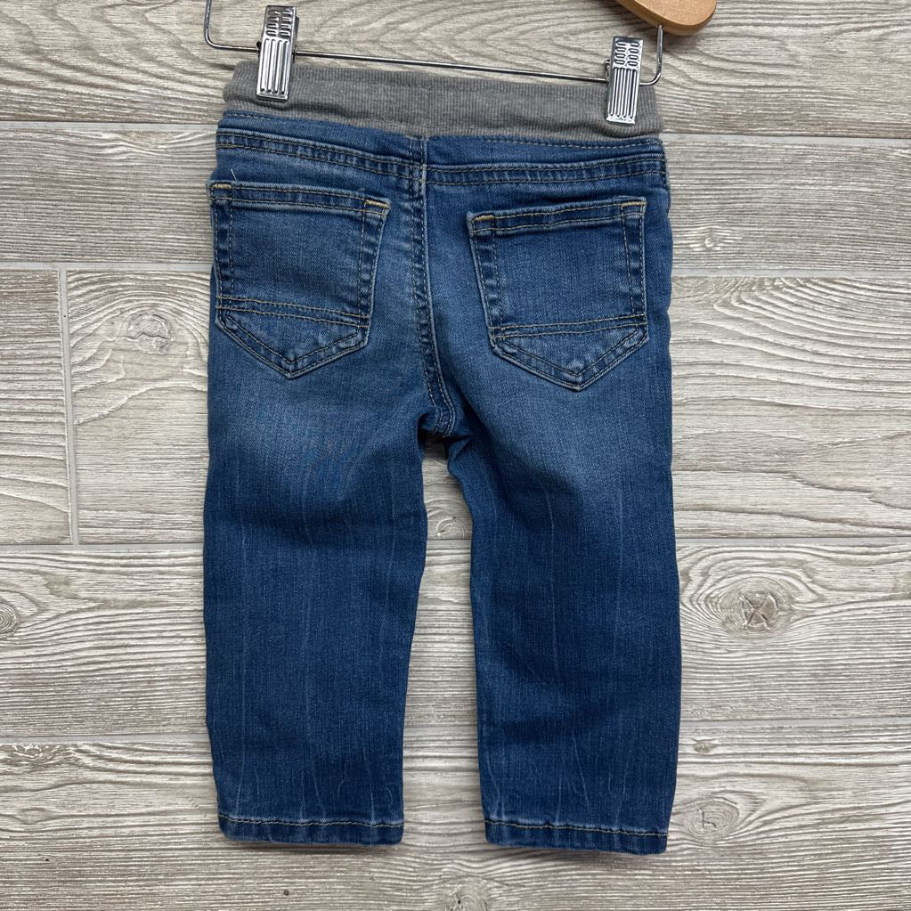 Pull On Drawstring Straight Jeans 18M