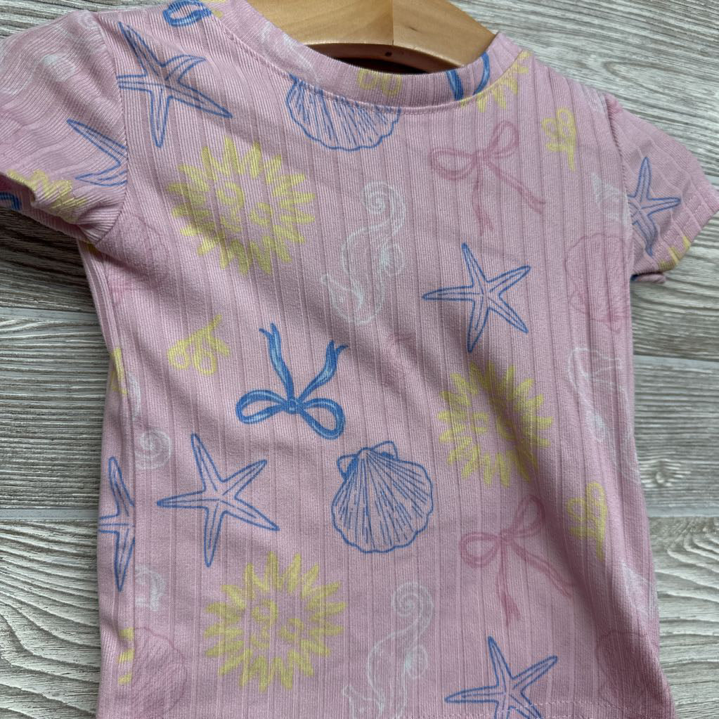 2 Pc Ribbed PJs 12M