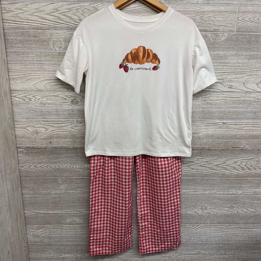 2 Pc PJs Le Croissant Gingham 16-18