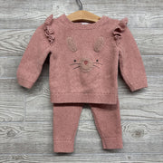 Knit Sweater & Pants Bunny Face 9M