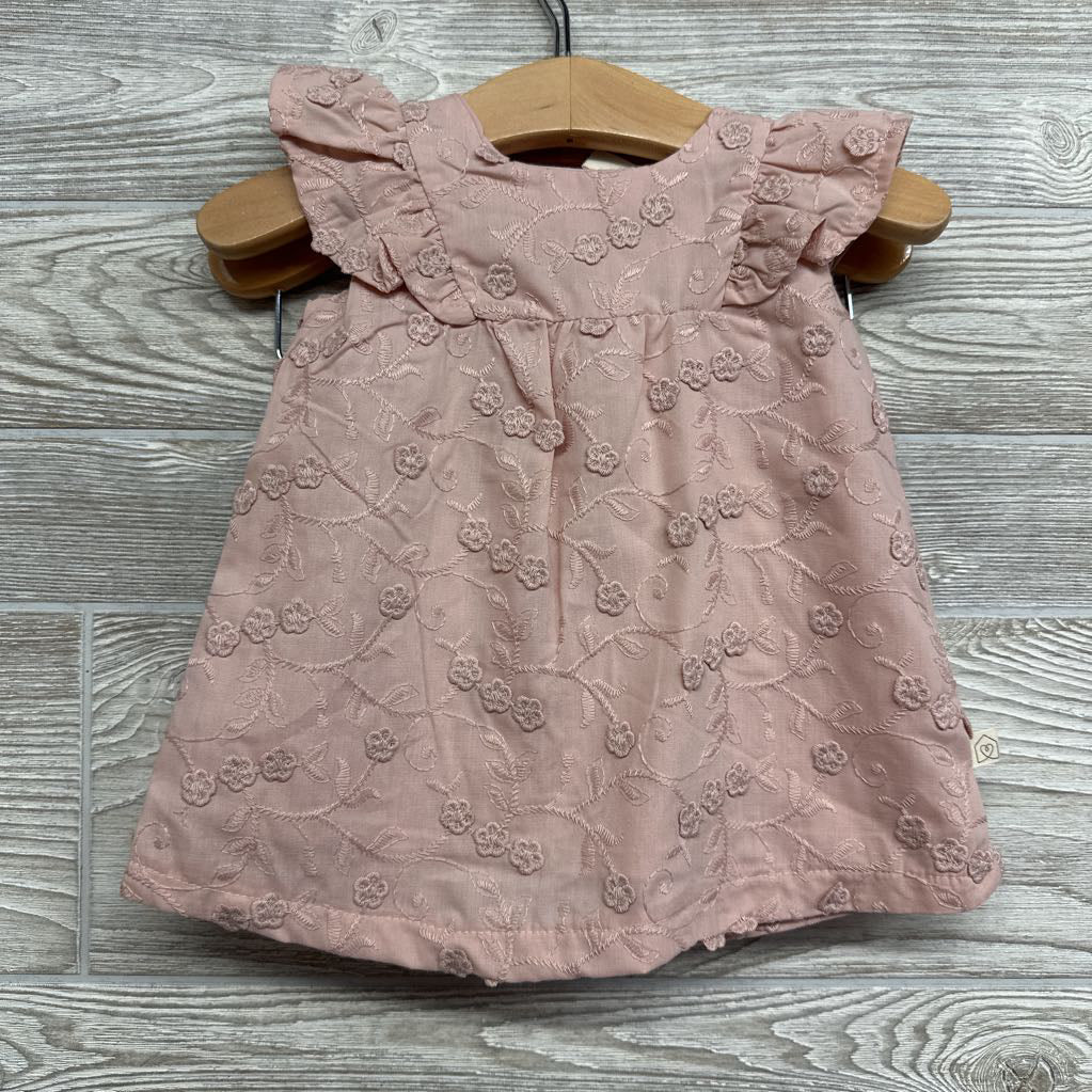 Flutter Sleeve Lace Dress & Bloomers 3-6M