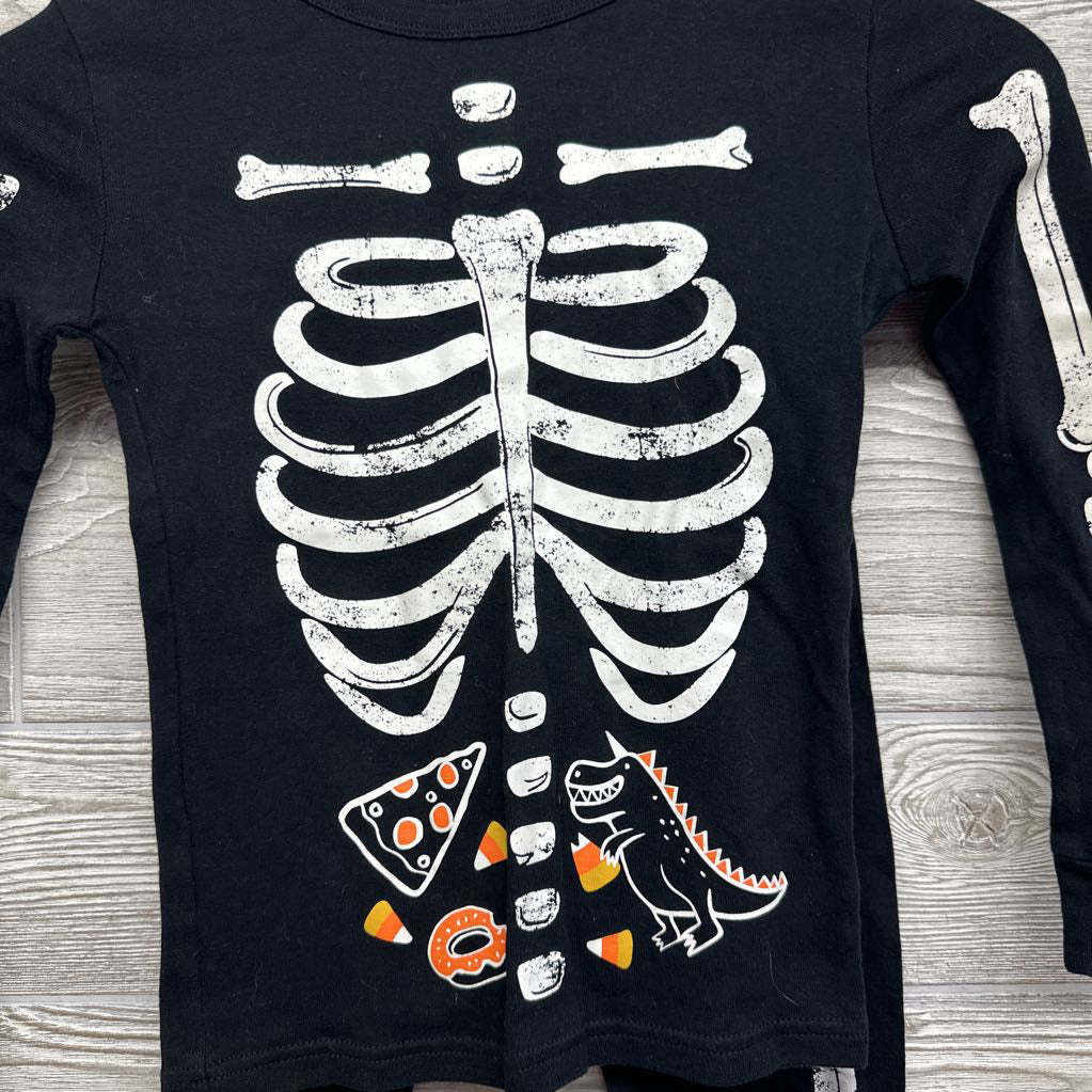 2 Pc LS PJs Skeleton Candy 8