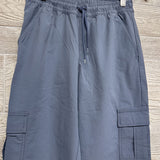 Drawstring Crinkle Cargo Joggers 12
