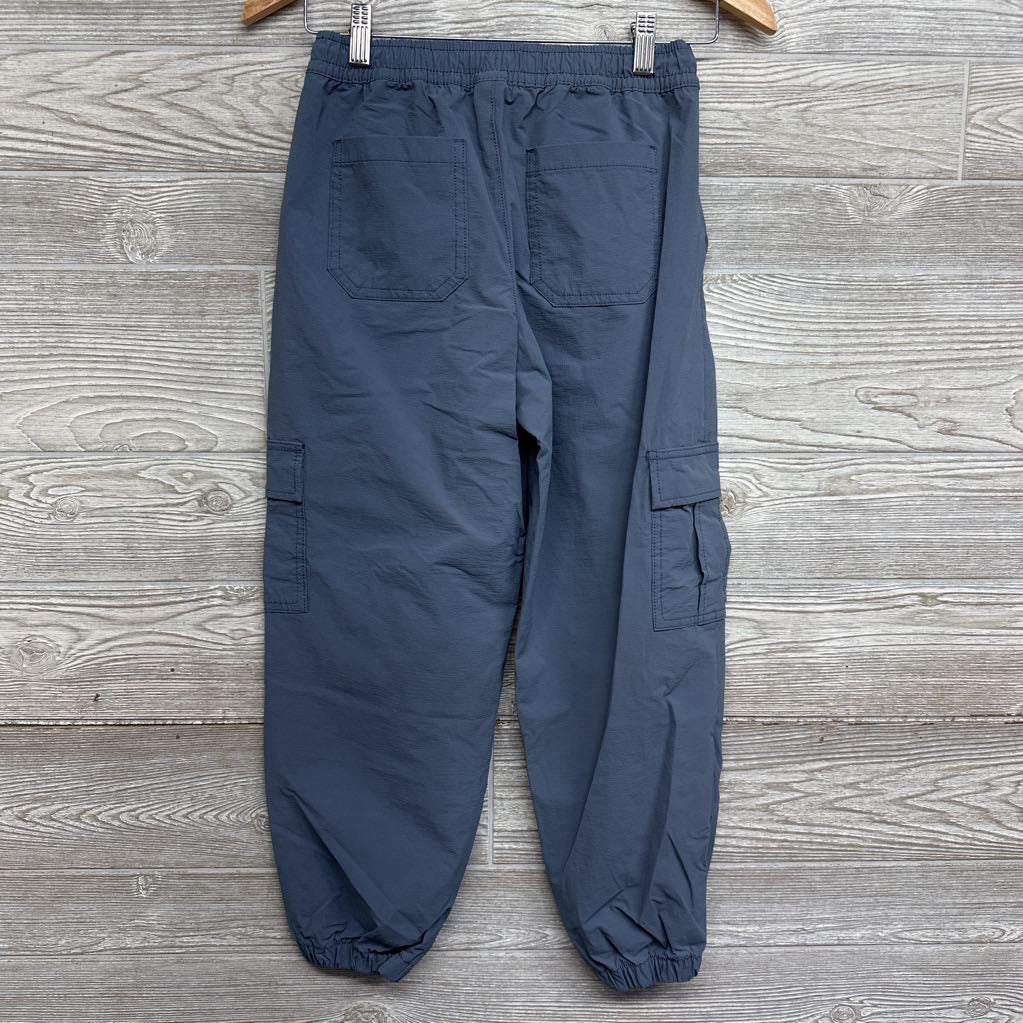 Drawstring Crinkle Cargo Joggers 12