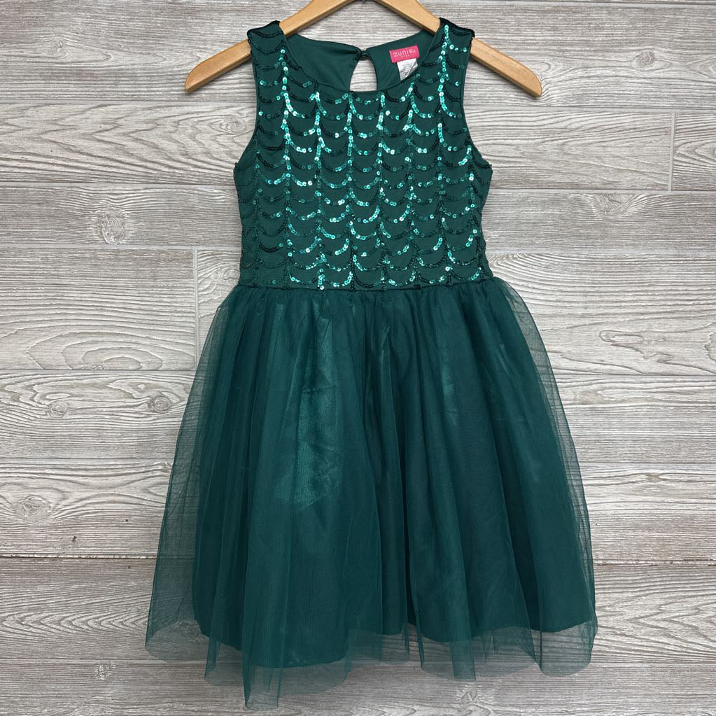 Tank Tulle Velvet Dress Sequins 10-12
