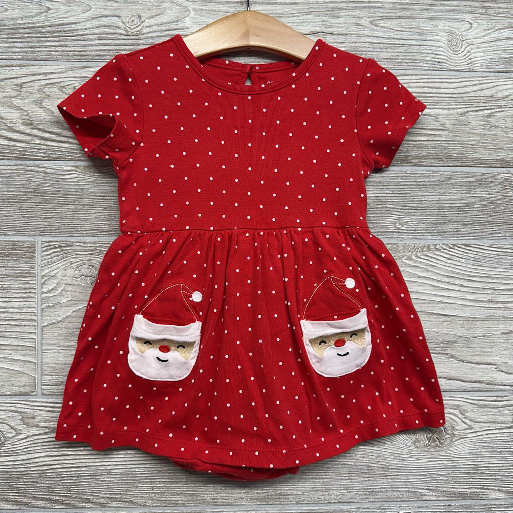 Bodysuit Dress Dots Santa Pockets 24M