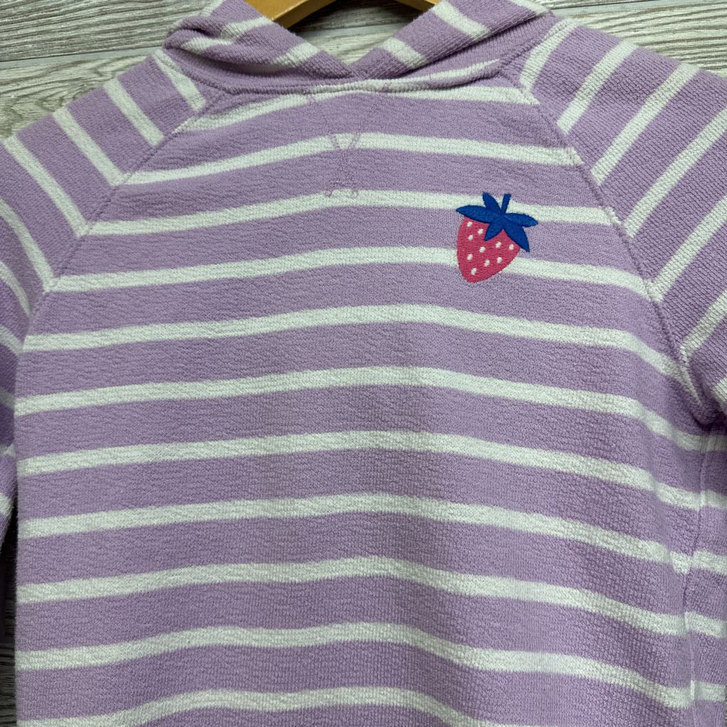 French Terry Hoodie Stripes Strawberry 8