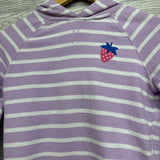 French Terry Hoodie Stripes Strawberry 8