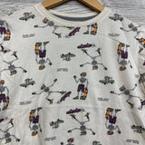 Shirt Ride On Skeletons Skateboarding 10-12