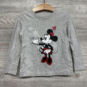 LS Shirt Minnie Mouse Snowflakes 4T