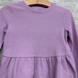LS Waffle Knit Peplum Shirt 2T