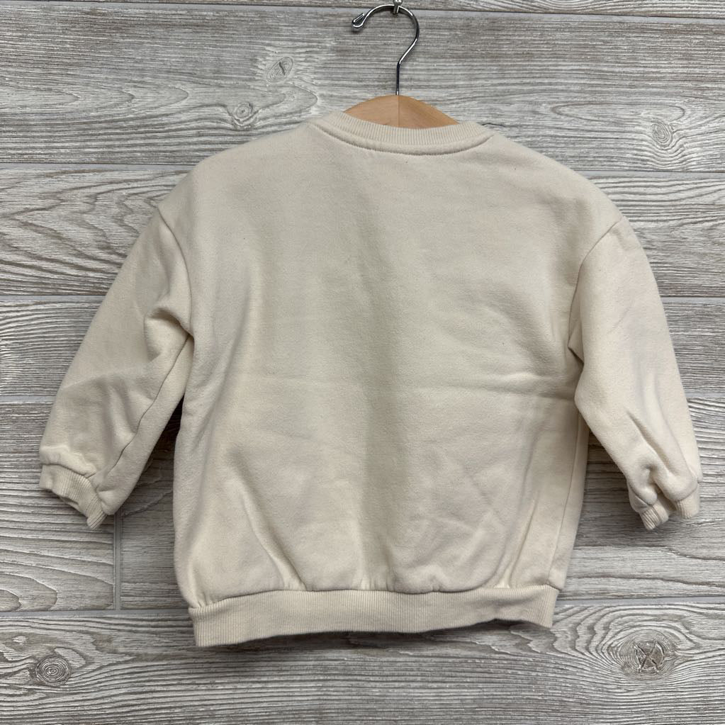 Crewneck Velvet Bow 2T
