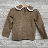 Eyelet Trim Collared Sweater 2T