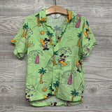 Button Up Shirt Mickey Mouse Surfing 5T