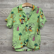 Button Up Shirt Mickey Mouse Surfing 5T