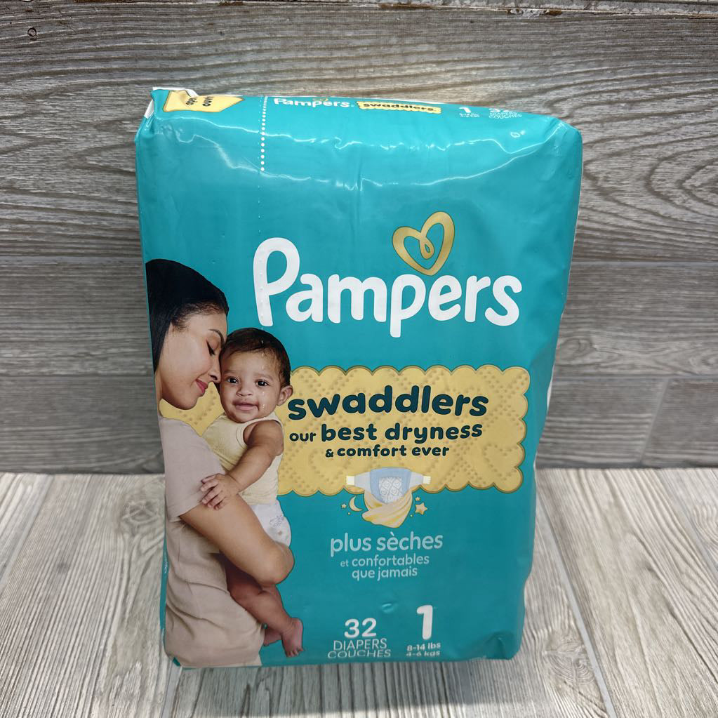 NEW 32 Pk Swaddlers Diapers