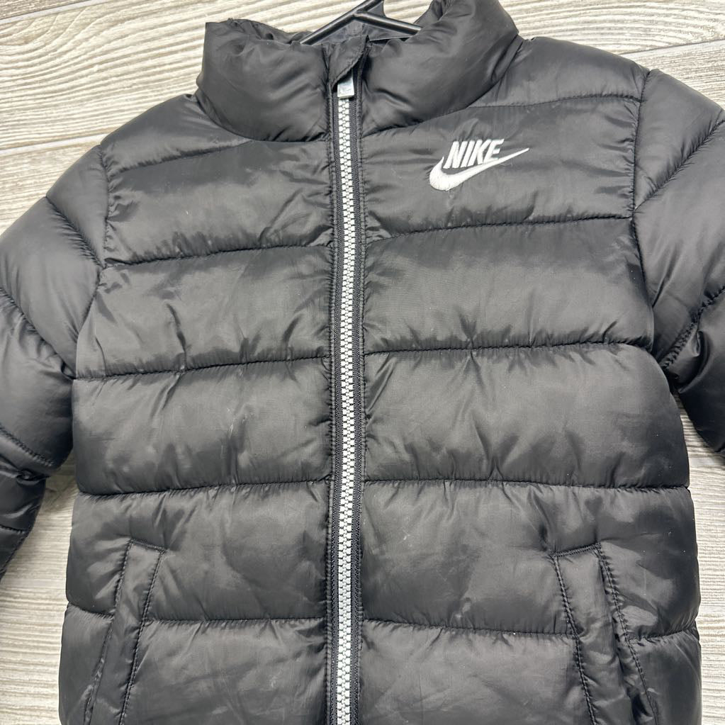 Puffer Coat Embroidered Logo 4t