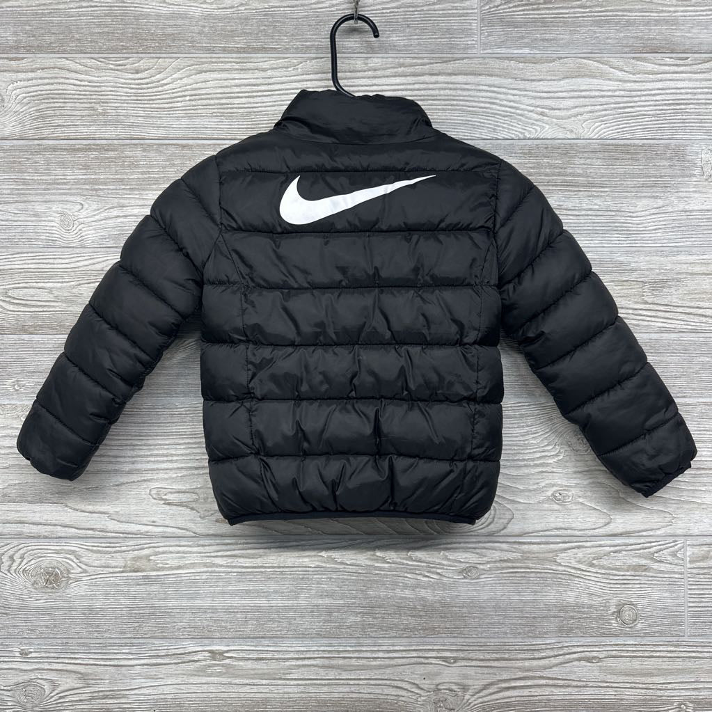 Puffer Coat Embroidered Logo 4t