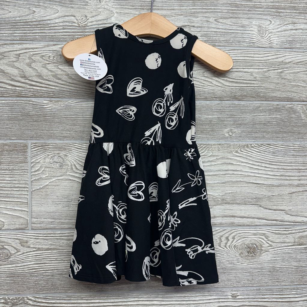 NEW Tank Dress Hearts & Flowers 12-24M