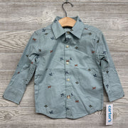 NEW Button Up Shirt Airplanes 2t