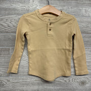 Organic Waffle Knit Henley Shirt 2t
