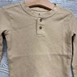 Organic Waffle Knit Henley Shirt 2t